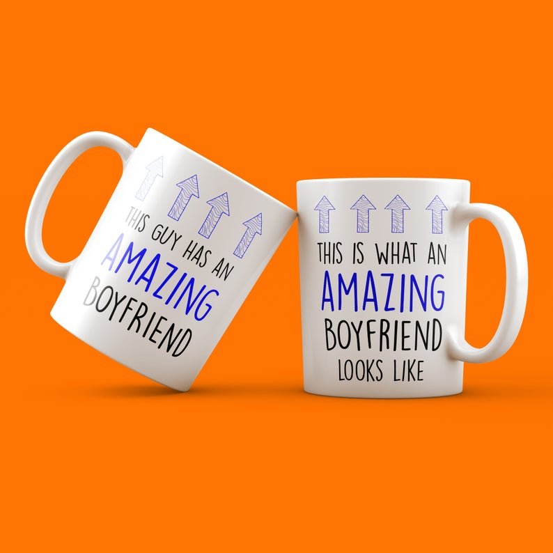 Personalised Gay Couple Mugs - Funny Valentine's Day Gift For Boyfriend - Prickly Cards