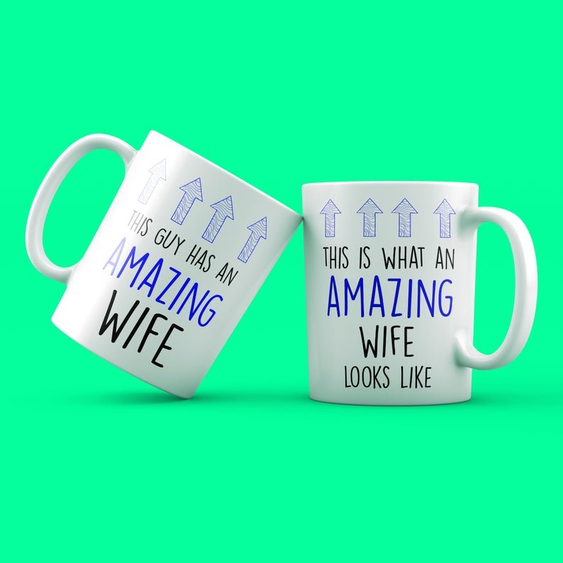 Personalised Couples Mugs - Funny Valentine's Day Gift for Husband - Prickly Cards
