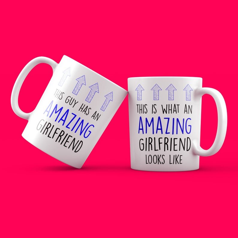 Personalised Couples Mugs - Funny Valentine's Day Gift for Boyfriend - Prickly Cards
