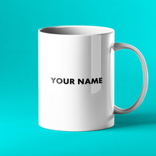 Load image into Gallery viewer, AC12 gift mug personalised with your name