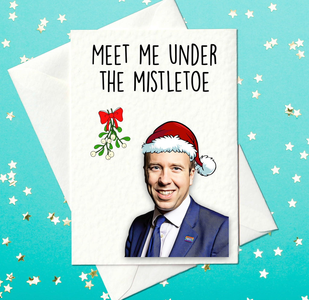 Funny Matt Hancock Christmas card - Tory Party cards