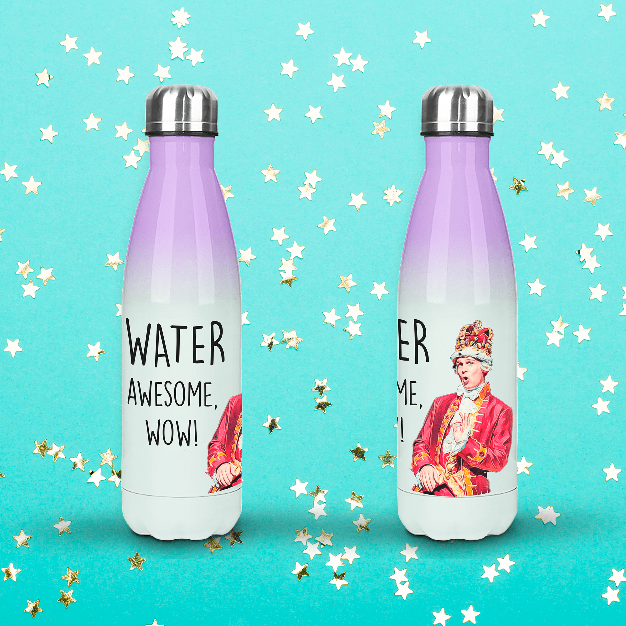 Water, Awesome Wow! Hamilton Water Bottle - Personalised Gift for Hamilton Musical Fans - Prickly Cards