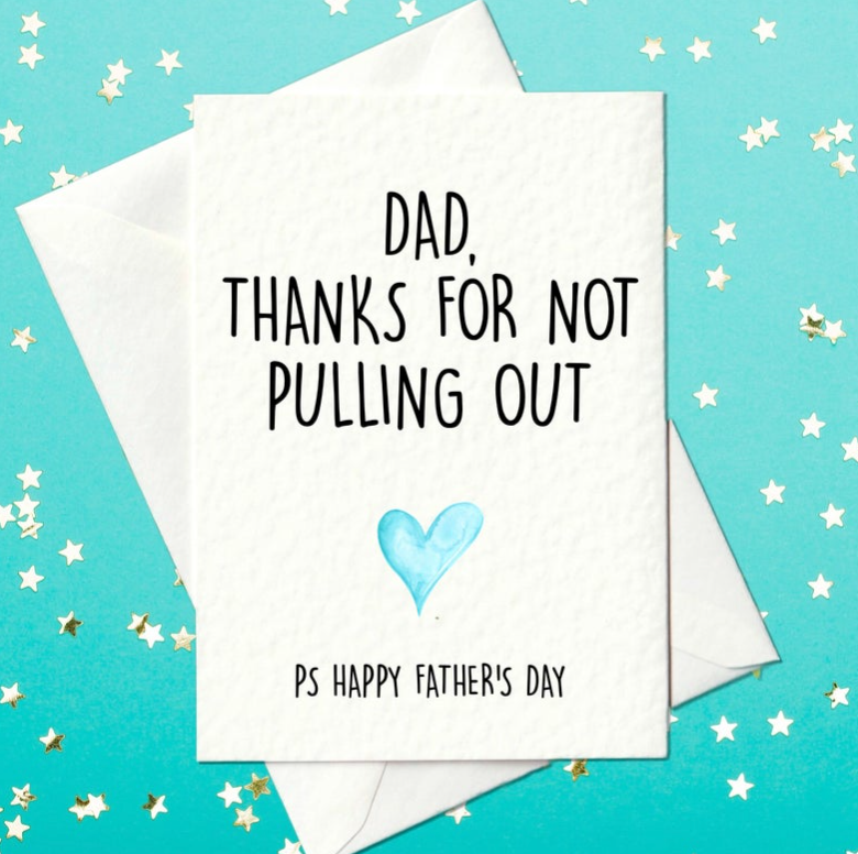 Rude Father's Day card