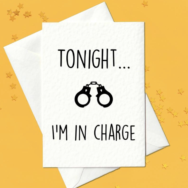 Tonight...I'm in charge - Adult Card (A6)