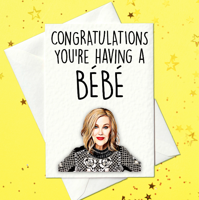 Congratulations You're Having a Bebe - New Baby Card, Schitt's Creek