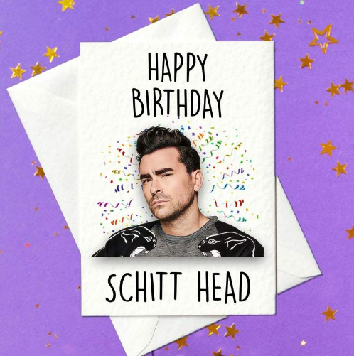 Schitt's Creek birthday card for fans - David Rose card