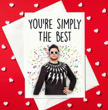 You're Simply The Best - David Rose, Schitt's Creek Valentine's Day Card (A6)