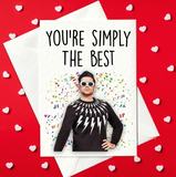 PRINT AT HOME - You're Simply The Best - David Rose, Schitt's Creek Valentine's Day Card