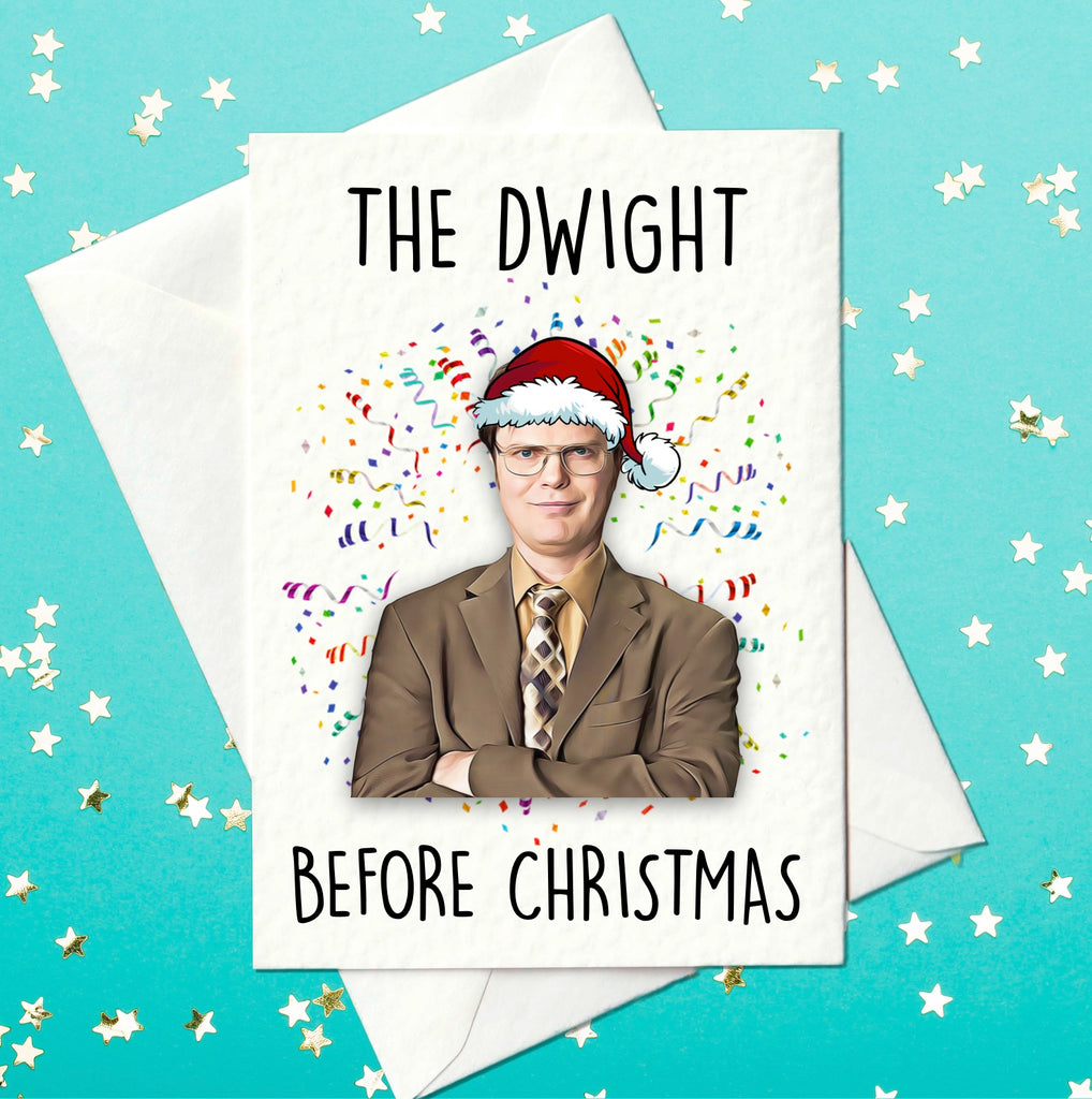 Funny The US Office Christmas card with Dwight