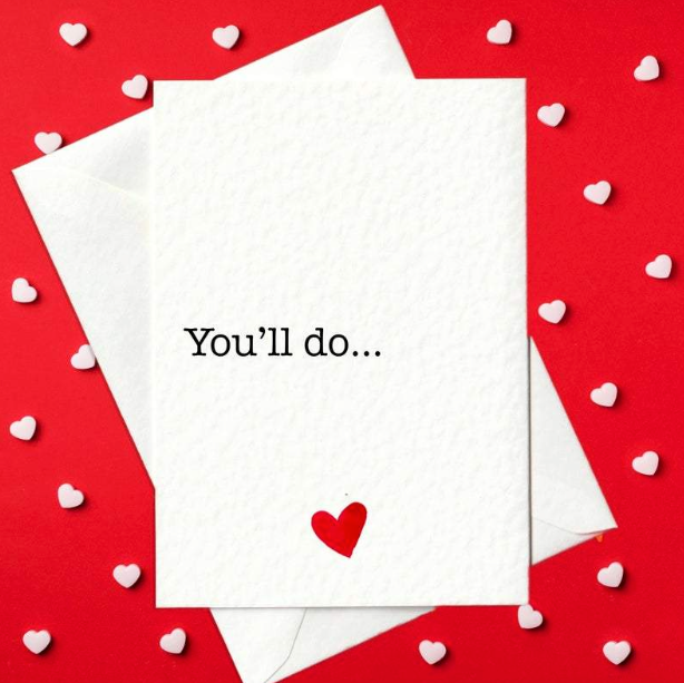 You'll Do... Funny Valentine's Day Card